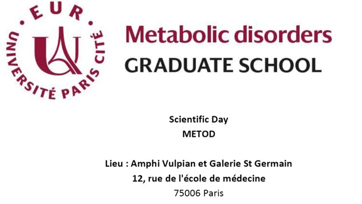 First Scientific Day of the Metabolic Disorder Graduate School